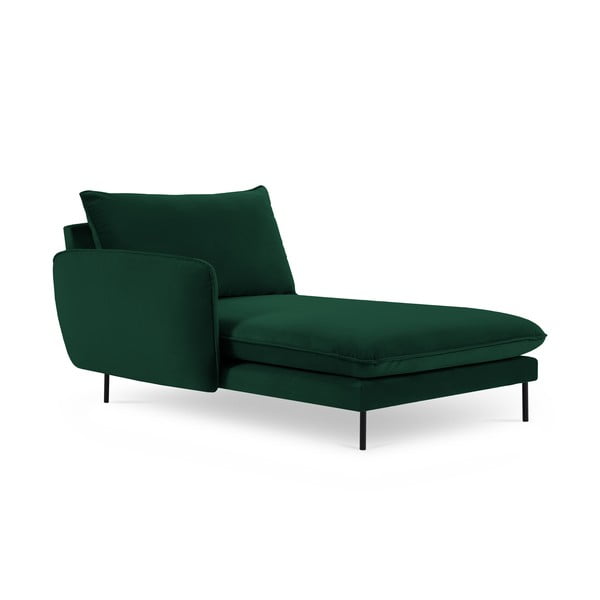 Poltrona lounge in velluto verde scuro (angolo sinistro) Vienna - Cosmopolitan Design-image-3