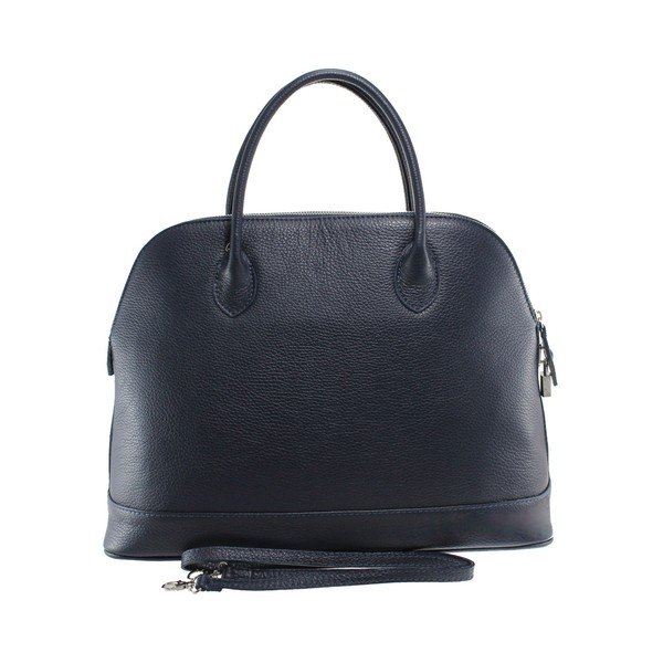 Borsa in pelle blu scuro Griot - Chicca Borse-image-2