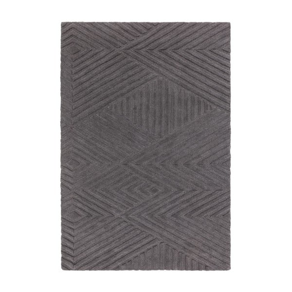 Tappeto in lana antracite 160x230 cm Hague - Asiatic Carpets