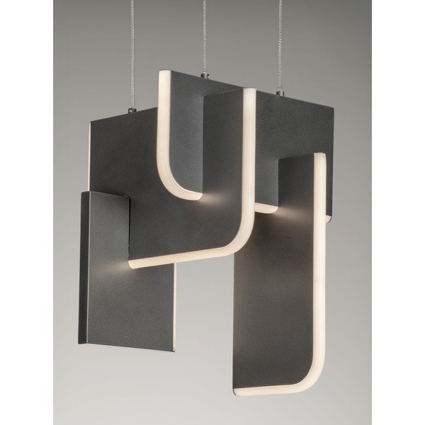 Lampadario LED grigio chiaro in metallo con intensità regolabile Totem – Nova Luce-image-1