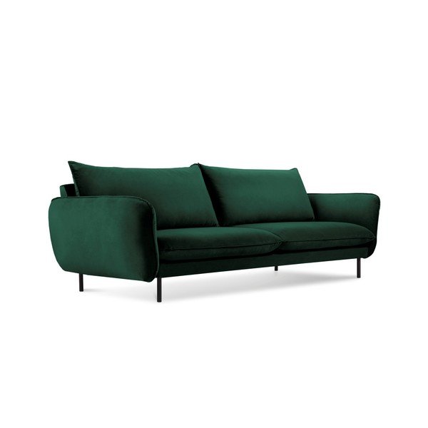 Divano in velluto verde, 230 cm Vienna - Cosmopolitan Design