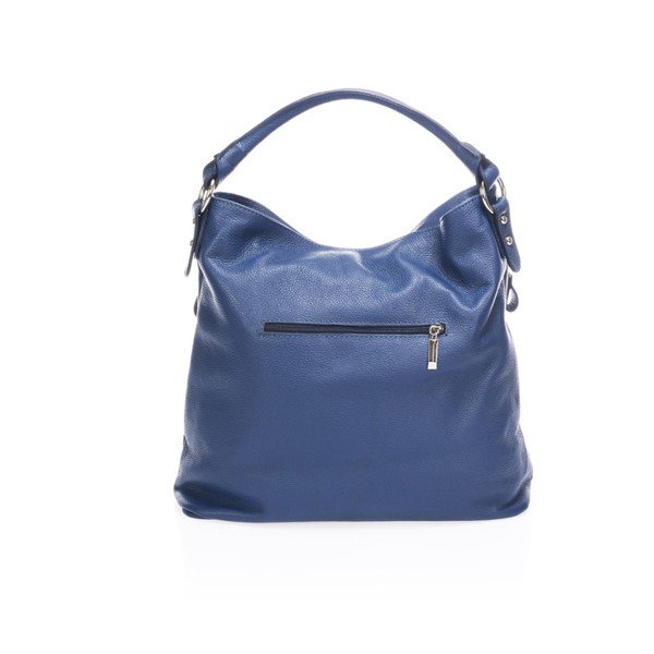 Borsa in pelle blu Heross - Markese-image-3