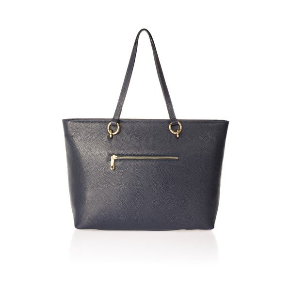 Borsa in pelle blu Elisa - Federica Bassi-image-1