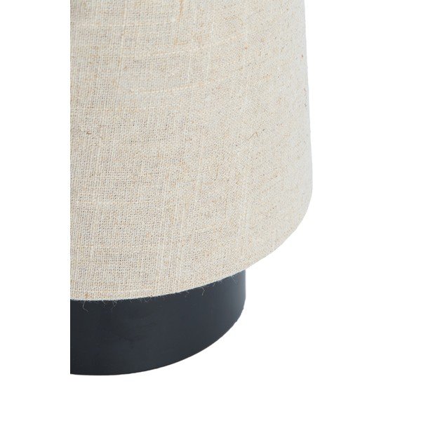 Lampada da tavolo beige in metallo con paralume in tessuto (altezza totale 42 cm) Howie – Light & Living-image-4