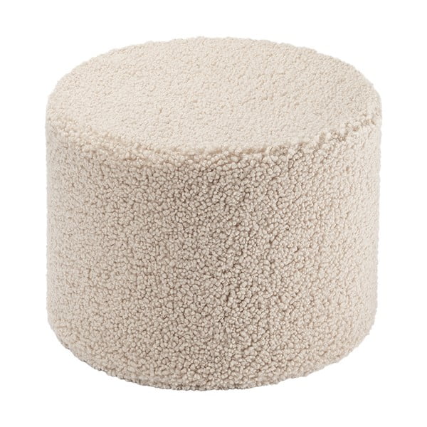 Pouf per bambini marrone chiaro con rivestimento in bouclé – Wigiwama