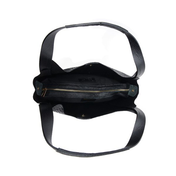 Borsa in pelle nera Sierra - Mangotti Bags-image-3