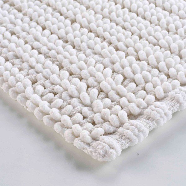 Tappetino per il bagno bianco 50x80 cm Voltis – douceur d'intérieur-image-3