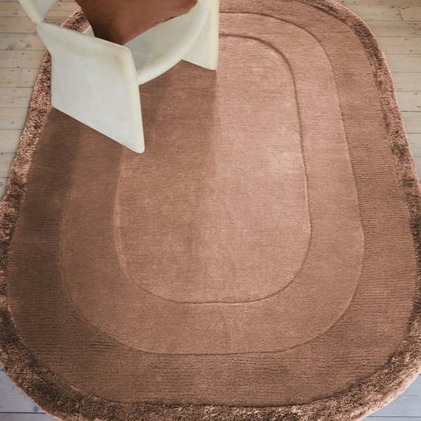 Tappeto in misto lana tessuto a mano color mattone 160x230 cm Halo - Asiatic Carpets-image-1