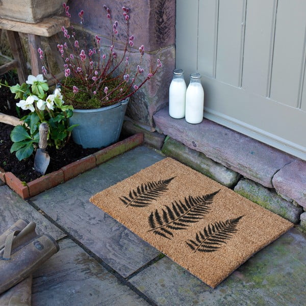 Zerbino in fibre di cocco 40x60 cm Fern Leaf – Artsy Doormats-image-3