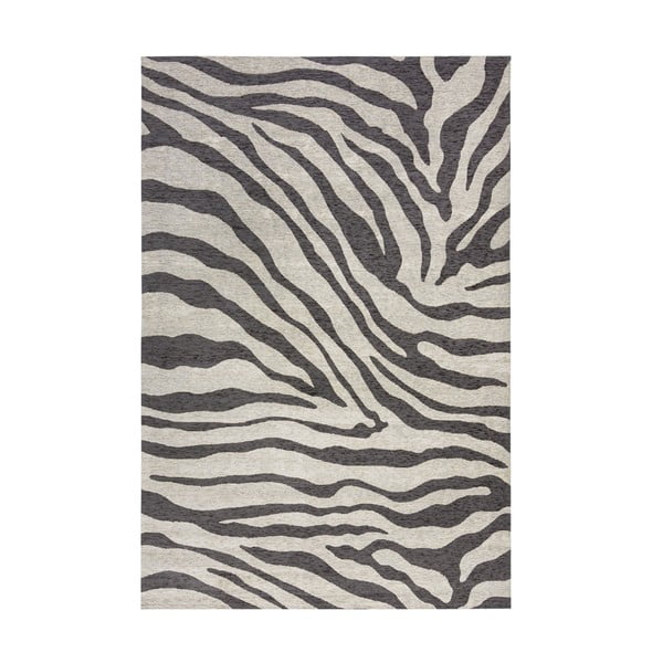 Tappeto nero e grigio , 155 x 230 cm Zebra - Flair Rugs