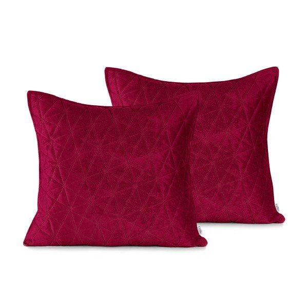Set di 2 federe rosse , 45 x 45 cm Laila - AmeliaHome-image-1