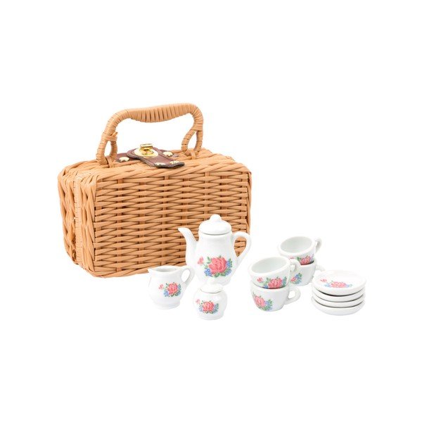 Set di 14 pezzi in porcellana per bambini con astuccio Caffè - Legler-image-4