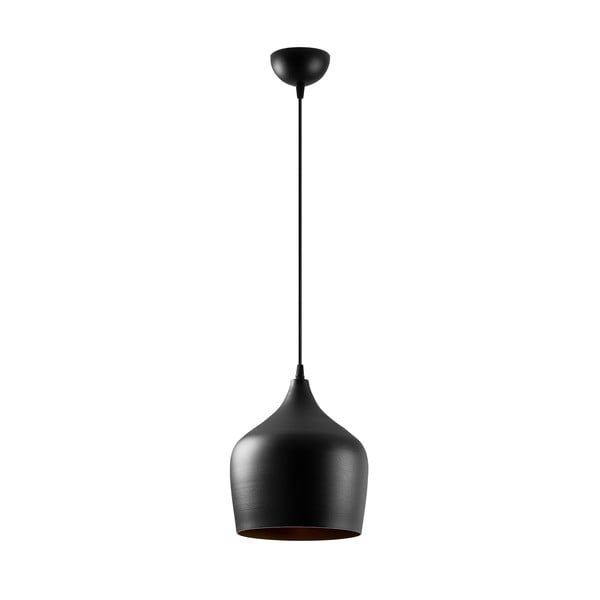 Lampadario nero con paralume in metallo ø 22 cm Dodo – Opviq lights