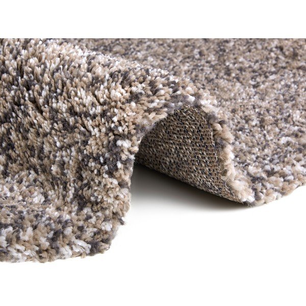 Tappeto rotondo beige ø 120 cm Shag - Hanse Home-image-2