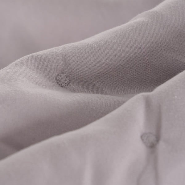 Copriletto grigio con rivestimento trapuntato 230x280 cm – Ixia-image-2