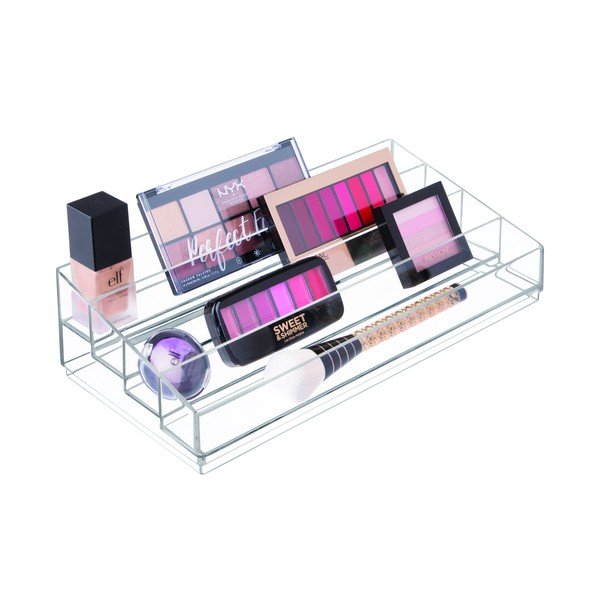 Supporto cosmetico trasparente Clarity, 20 x 34 cm - iDesign-image-1