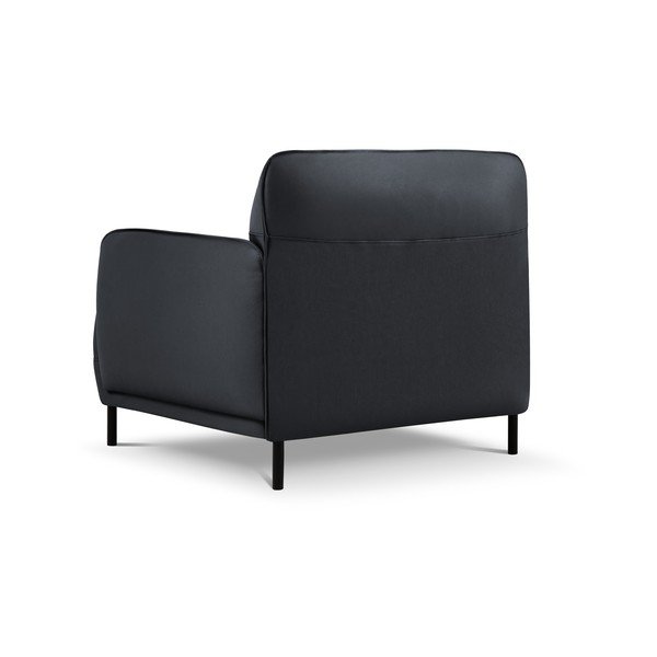 Poltrona in pelle blu Neso - Windsor & Co Sofas-image-3