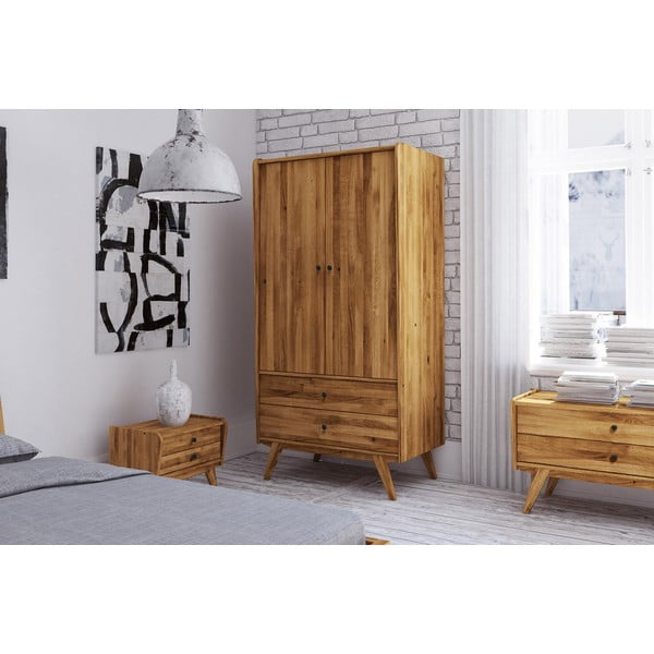 Armadio in rovere 100x200 cm Retro - The Beds-image-1