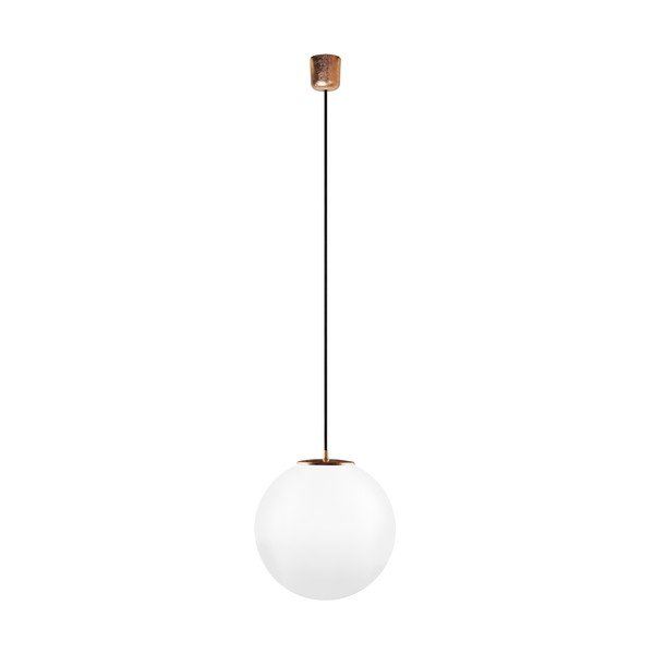 Svítídlo Tsuki L Elementary, opal matte/copper/black/copper