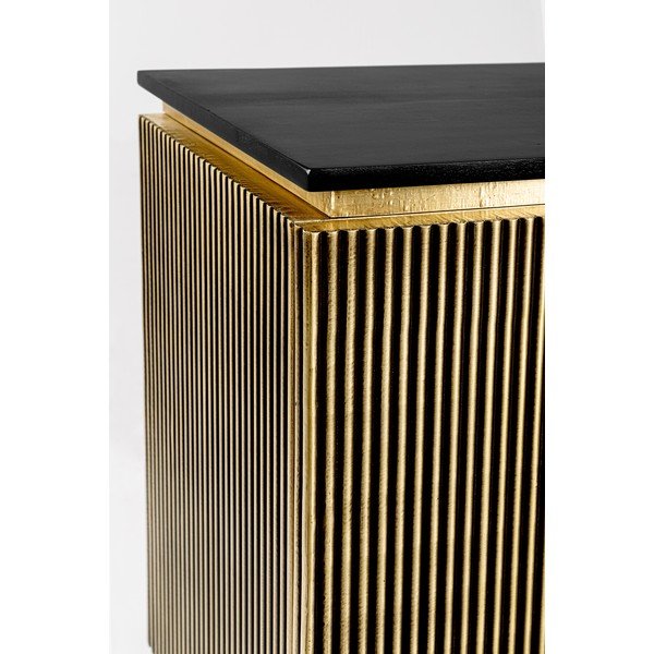 Credenza nera/di colore naturale 160x80x40 cm Virat – Bizzotto-image-3
