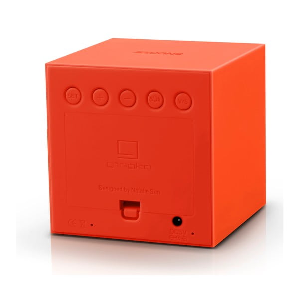 Sveglia a LED arancione Cubo di gravità - Gingko-image-2