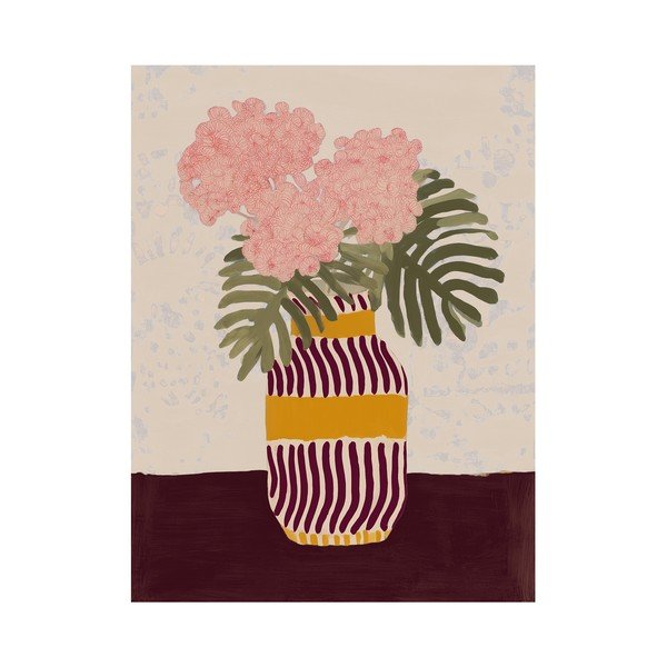 Dipinto 60x80 cm Striped Vase – Styler