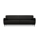 Divano in pelle nera , 235 x 90 cm Neso - Windsor & Co Sofas