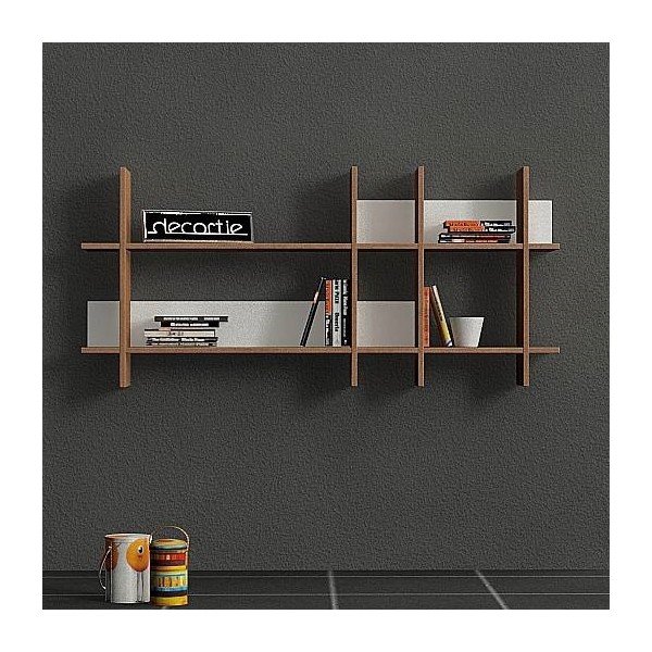 Police Beads Wall, wenge/bílá
