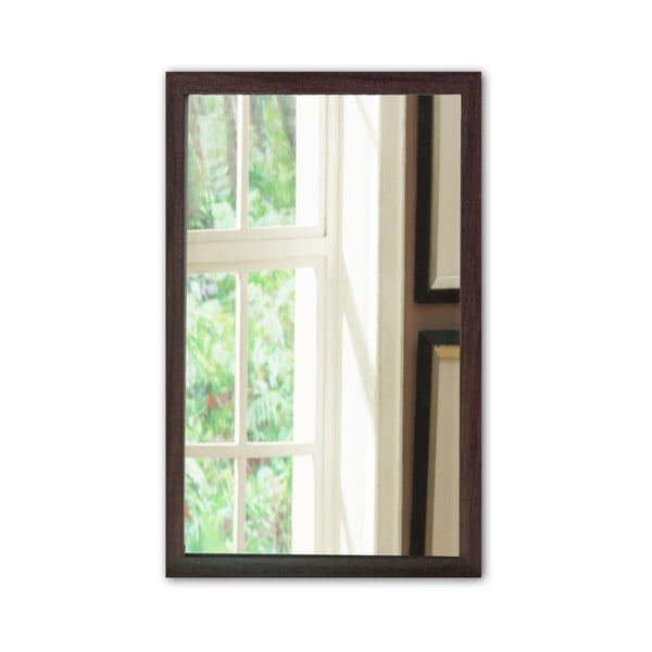 Specchio da parete con cornice marrone , 40 x 55 cm - Oyo Concept