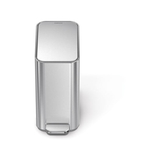 Cestino per rifiuti in acciaio con piedini in argento opaco 5 l - simplehuman-image-2