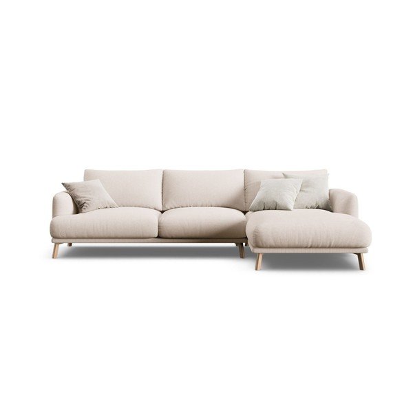 Divano angolare beige (con penisola a destra/con chaise lounge) Naomi – Micadoni -image-3