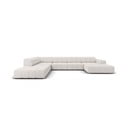 Divano angolare grigio chiaro (angolo sinistro/"U") Chicago - Cosmopolitan Design