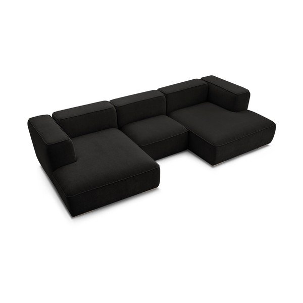 Divano angolare nero Zephyr – Bobochic Paris-image-4