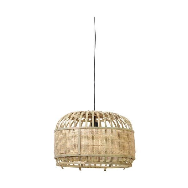 Lampada da soffitto in colore naturale con paralume in bambù e rattan ø 49 cm Dalika - Light & Living