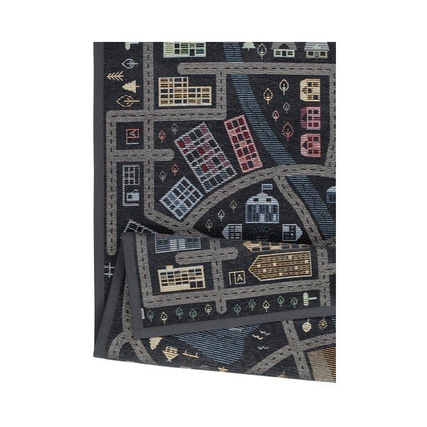 Tappeto nero reversibile per bambini , 140 x 200 cm Ülejõe - Narma-image-3