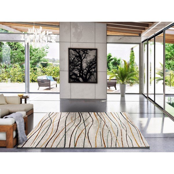Tappeto beige , 140 x 200 cm Dunia - Universal-image-1