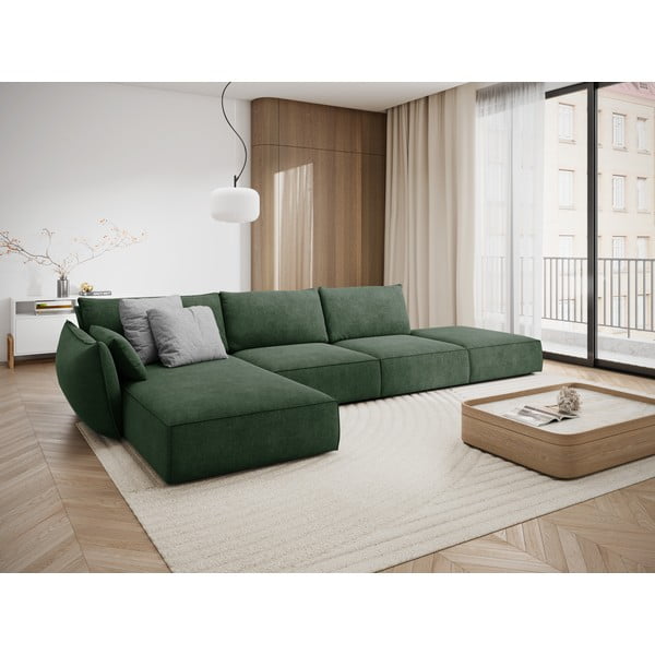 Divano angolare verde scuro (angolo sinistro) Vanda - Mazzini Sofas-image-1