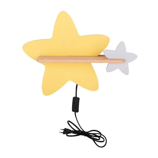 Apparecchio per bambini giallo e bianco Star - Candellux Lighting