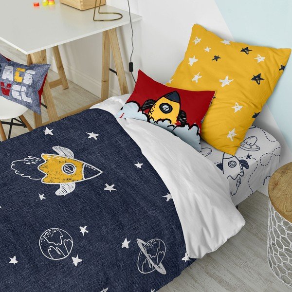 Biancheria da letto per bambini in cotone per letto singolo 140x200 cm Starspace - Mr. Fox-image-1