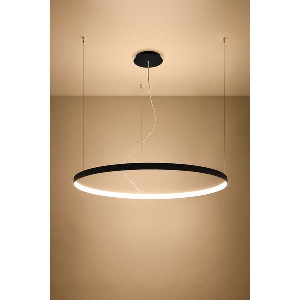 Lampadario LED nero in alluminio ø 110 cm RIO – Thoro-image-2