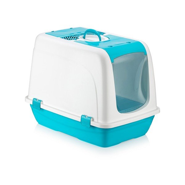 Lettiera per gatti bianca e blu - Petpetite