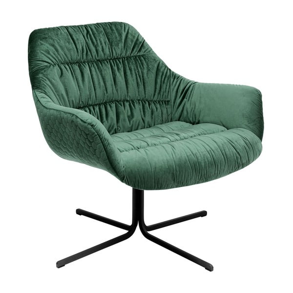 Poltrona in velluto verde Bristol - Kare Design