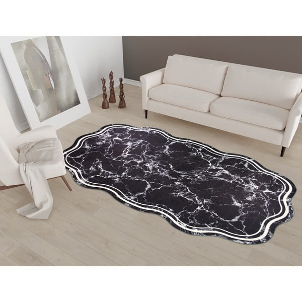 Tappeto nero 200x80 cm - Vitaus-image-1