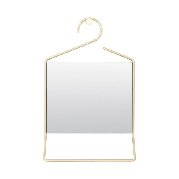 Závěsné zrcadlo s rámem zlaté barvy House Doctor Hang