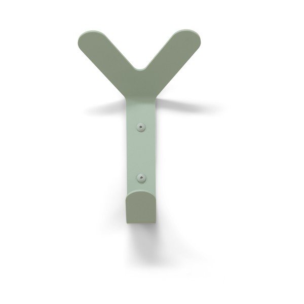 Gancio da parete verde polveroso in acciaio Frondo – Spinder Design-image-2