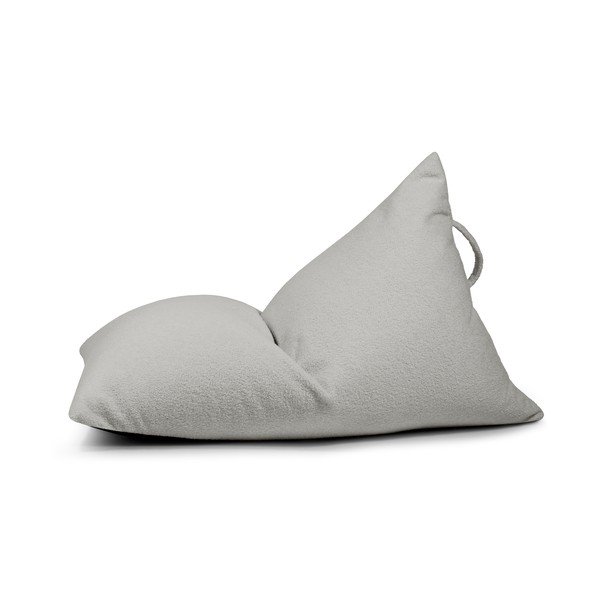 Pouf a sacco per bambini grigio chiaro con rivestimento in bouclé Razzy – SLOWDOWN