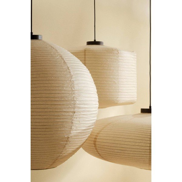 Lampadario beige in carta ø 60 cm Siv – Jotex-image-3
