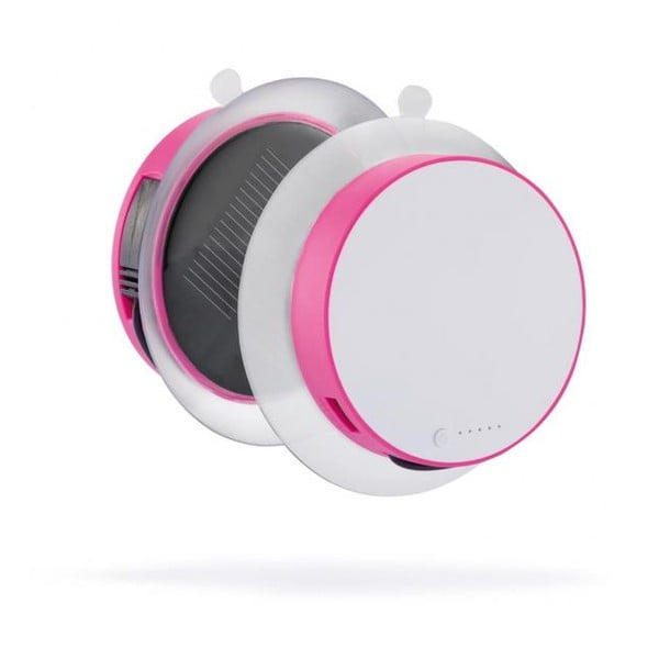 Růžová solární nabíječka na cesty XD Design Port