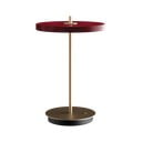 Lampada da tavolo dimmerabile a LED rossi con paralume in metallo (altezza 31 cm) Asteria Move - UMAGE