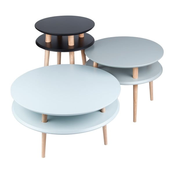 Tavolino bianco UFO, Ø 70 cm Ufo - Ragaba-image-2